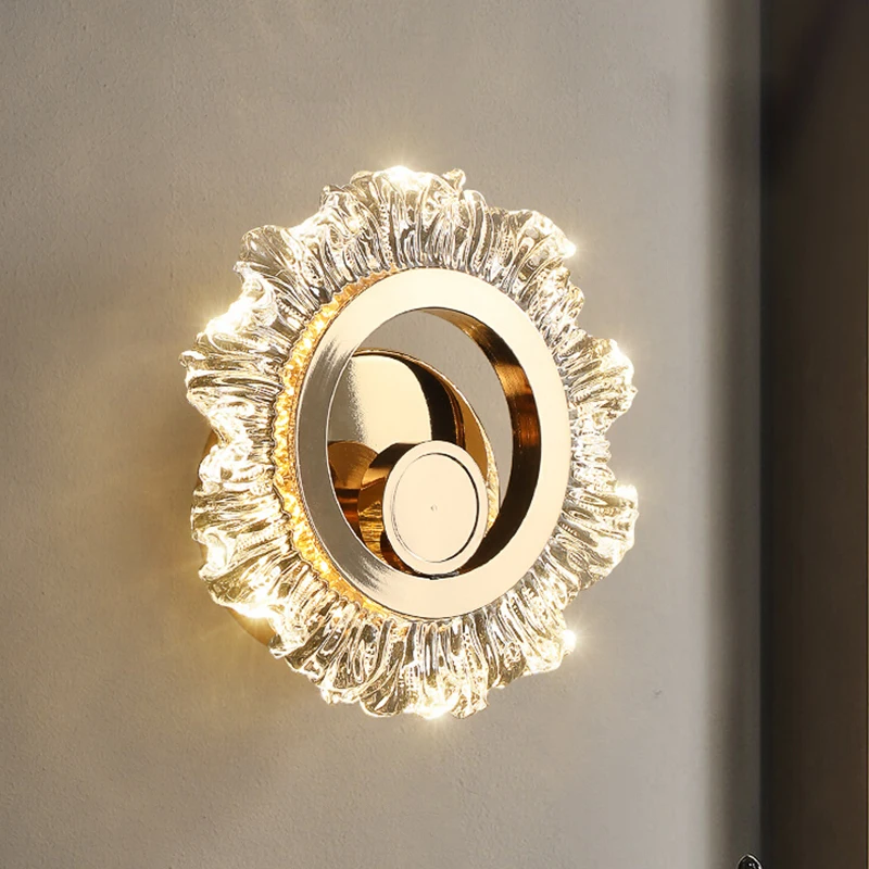 

Настенный светильник для спальни, прикроватный светильник, простой минималистичный светильник, роскошная лестница, креативная гостиная Чжуншань, ТВ, фоновая стена