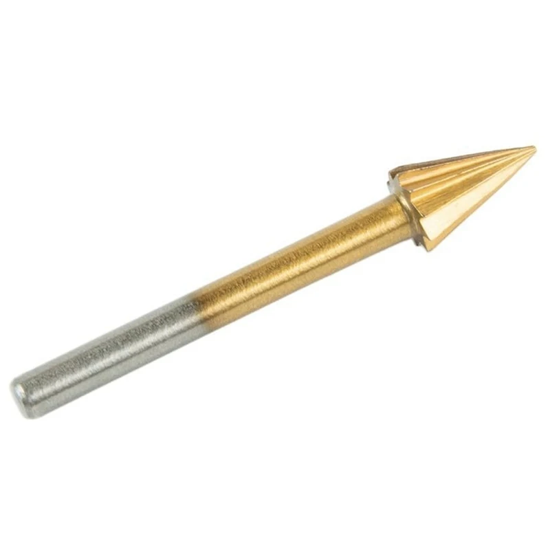 Conjunto de rebarbas rotativas de tungstênio de carboneto PORK-10PCS, cabeça de moagem de broca de moedor de haste 1/4 de 1/4 para escultura e polimento de metal