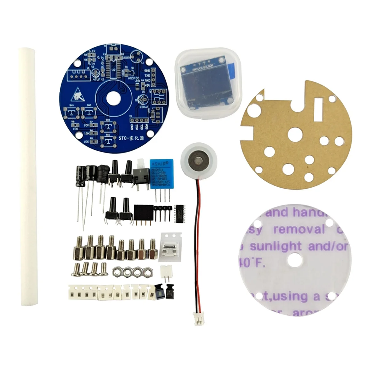 DIY Mist Maker and Driver Kit USB Humidifier Circuit Board STG Atomizer Controllable Humidity Timing DIY Welding Parts jasmine