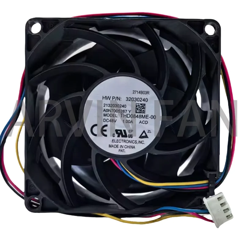 

THD0848ME-00 Brand New 48V 1.00A 8038 Four-wire High-volume Cooling Fan