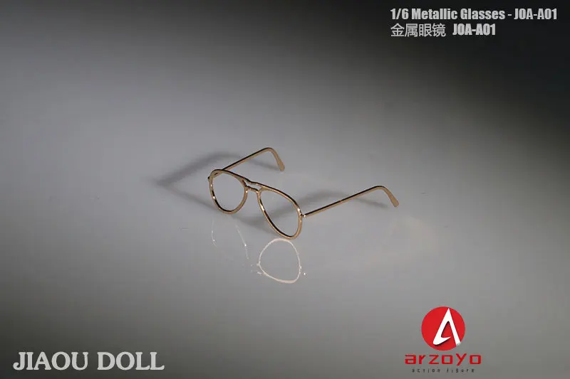 1/6 metalowe okulary kobiece modne oprawki do okularów bez akcesoriów do soczewek Model dla 12 ''kobieta żołnierz figurka lalka
