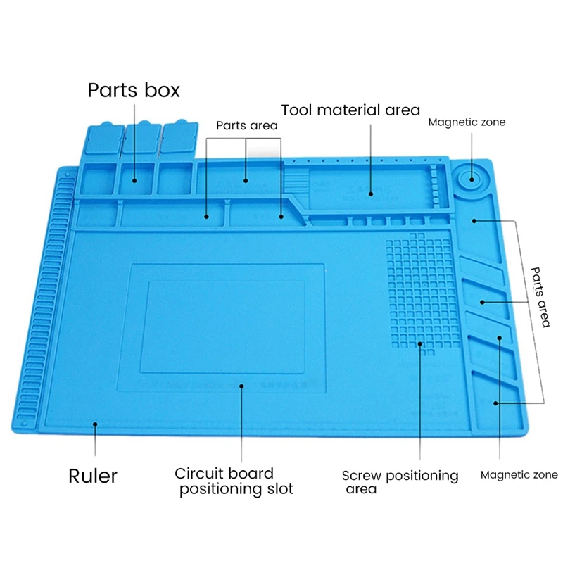 Premium Heat Resistant Solder Pad Anti-Static Magnetic Silicone Pad Repair Pad For Cell Phone,Electronic Repairs