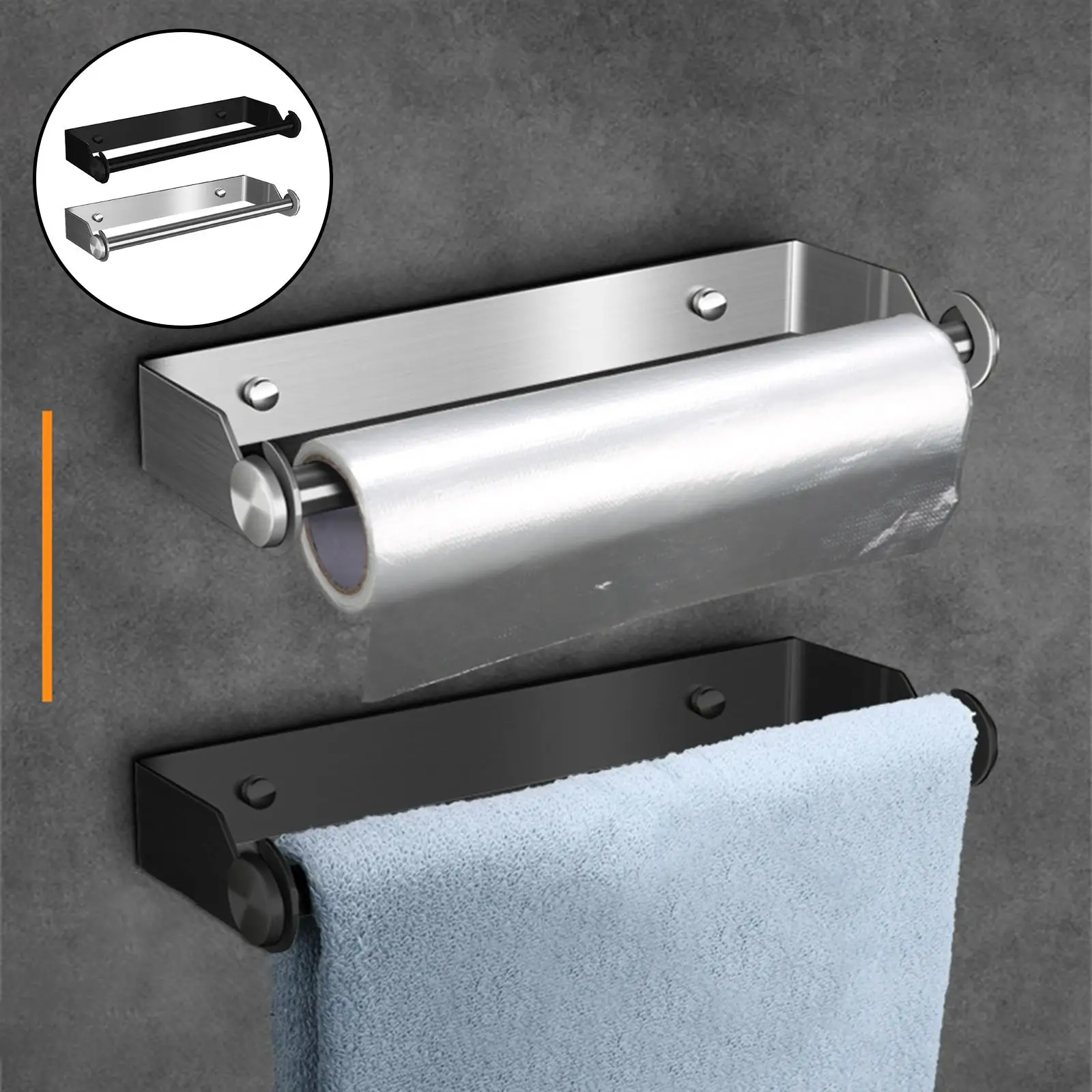 

Изящный держатель для бумажных полотенец из нержавеющей стали для кухни и ванной комнаты