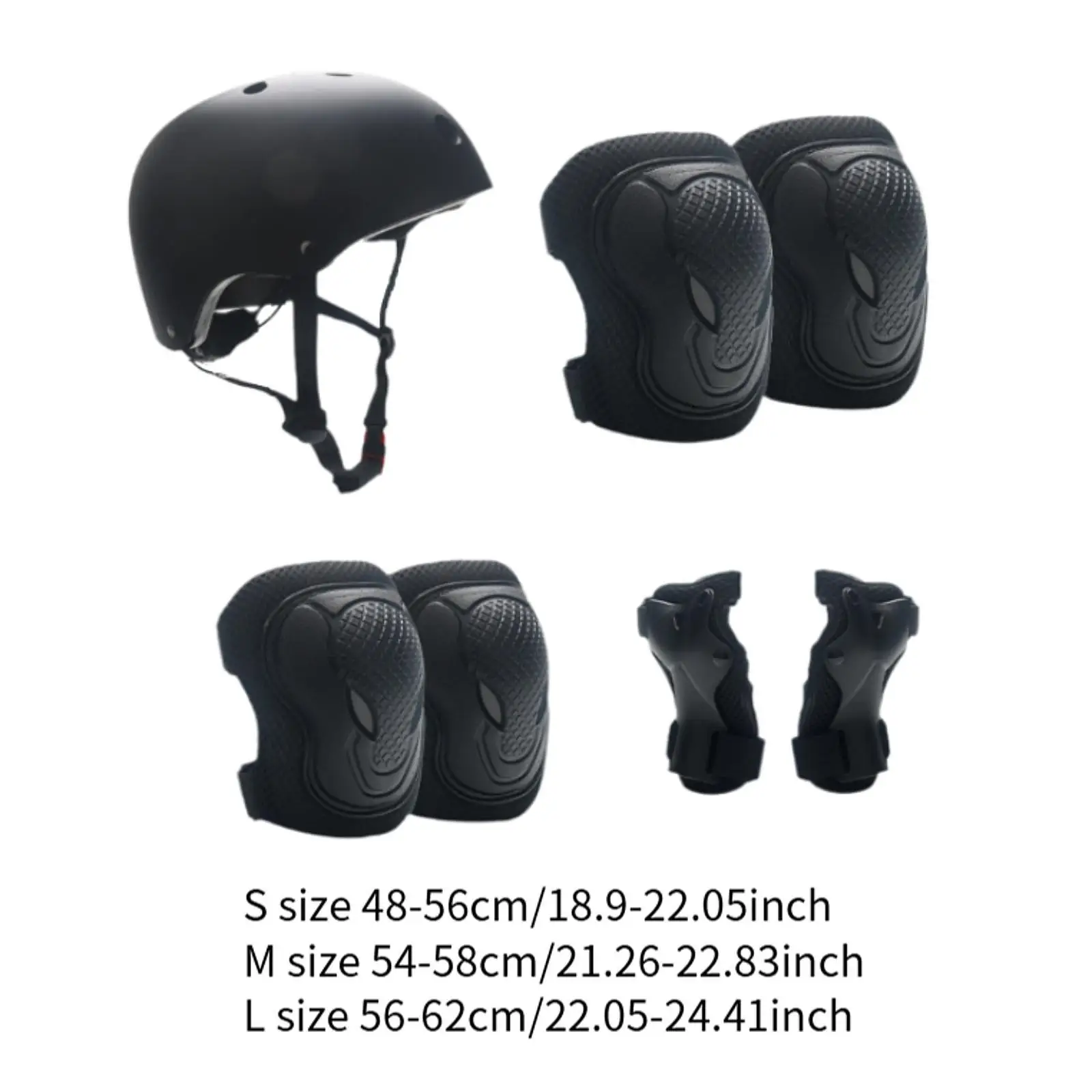

7Pcs/Set Kids Bicycle Helmet Breathable Impact Resistant Skating Helmet