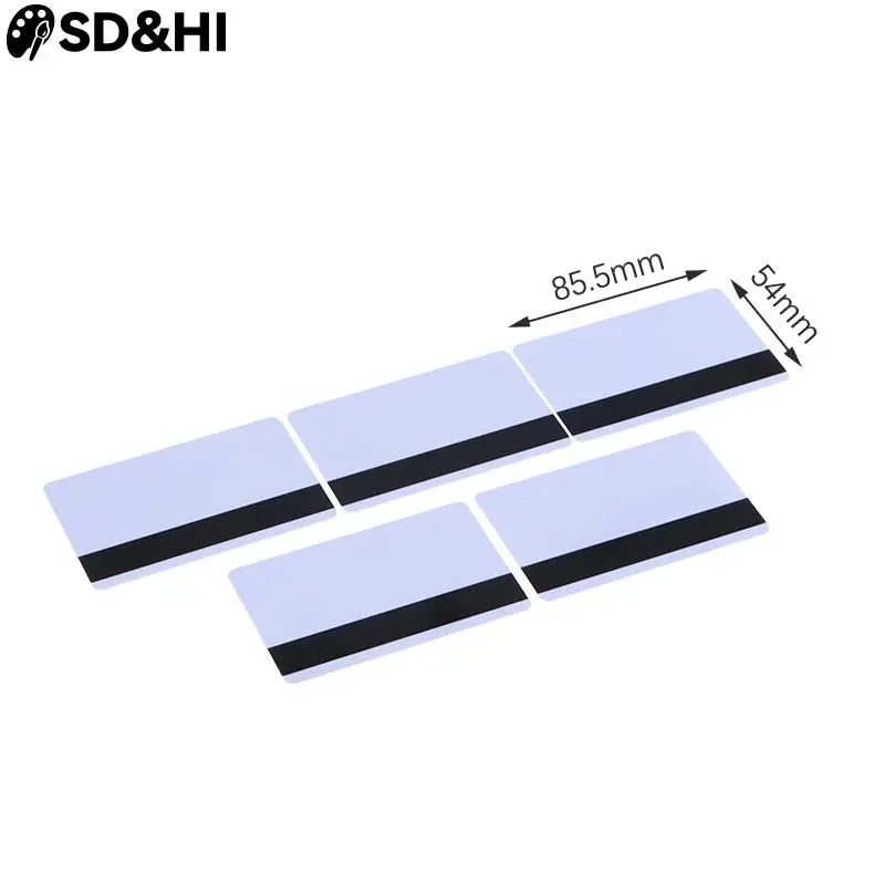 5 Pcs Sle4442 Chip Blank Smart Card With Magnetic Strip Hico 3 Track Inkjet PVC Contact Type Composite IC Card