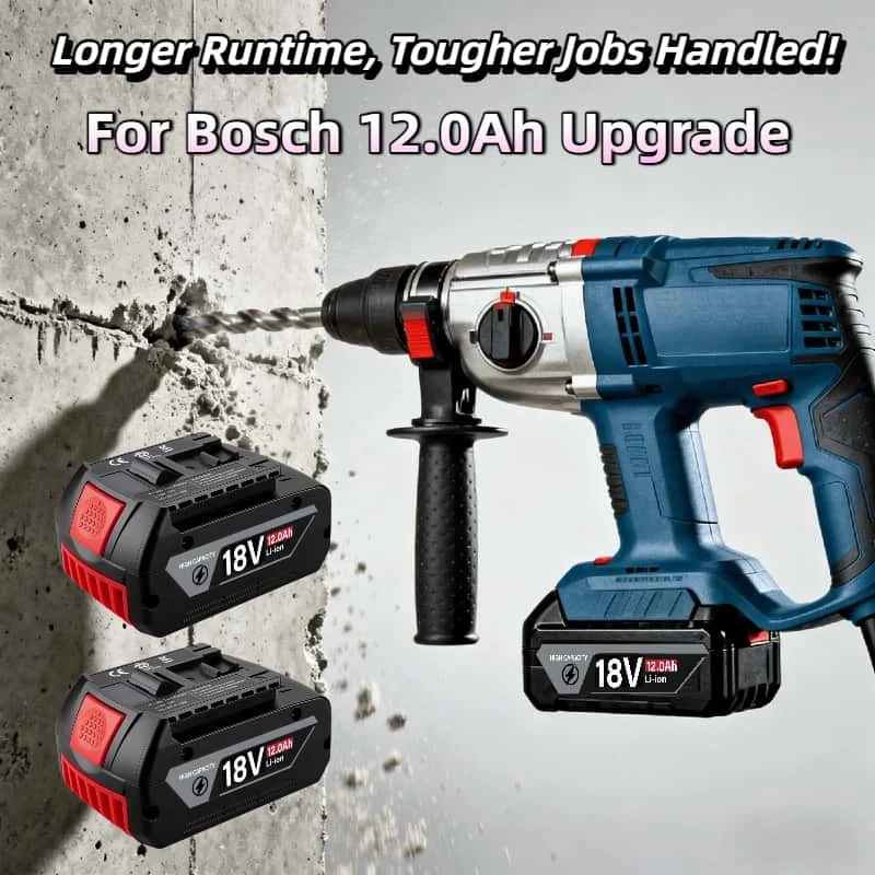 

For Bosch 18V 12.0Ah Li-Ion Battery Coolpack 2.0 - 21700 Cells Replacement for GBH Series Rotary Hammers CE Certified Hot Sale