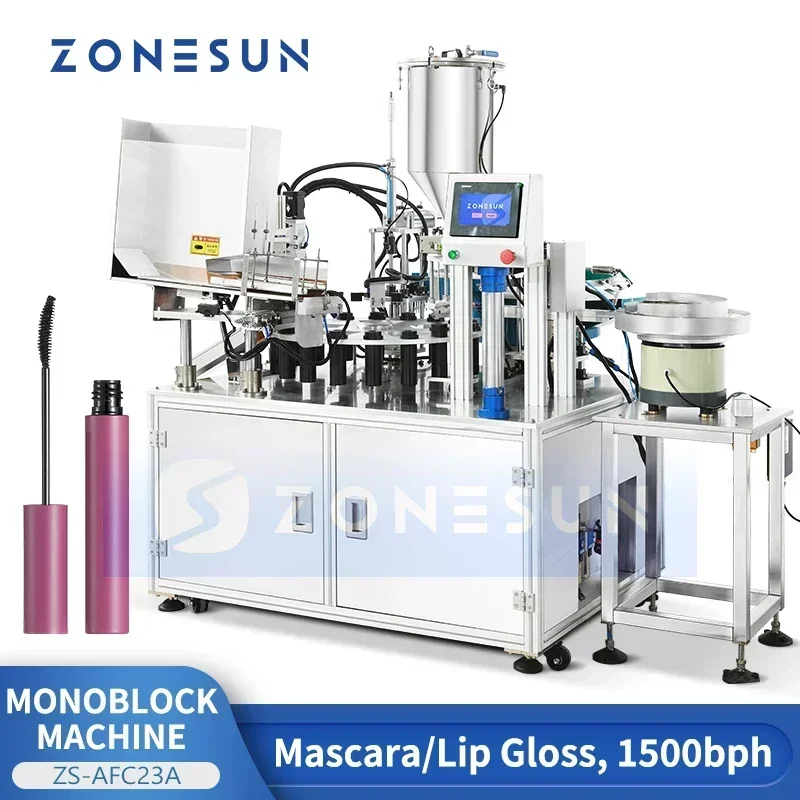 Zonesun Efficient Mascara Packaging Machine Solutions Automatische Kosmetiktube zum Füllen und Verschließen von Monoblock ZS-AFC23A