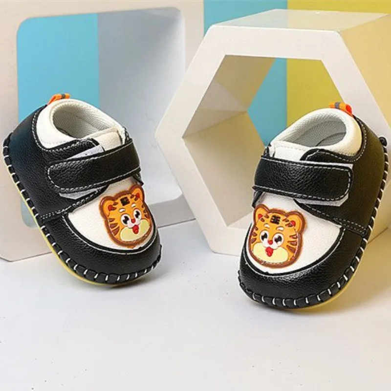Autumn Winter Baby First Walkers Shoes Leather Upper Soft Sole Indoor Slip on For 0-1 Years Old Toddler​