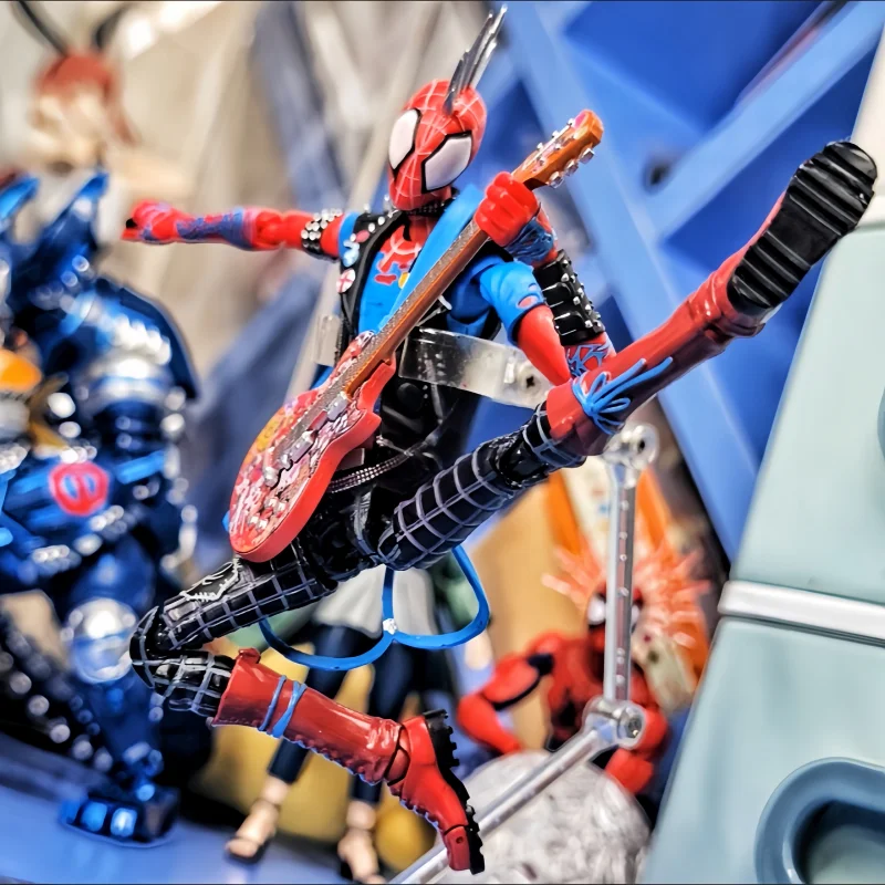 

New Ct Spider-Punk Spiderman Figure Spider-Man Across The Spider-Verse Action Figures Shf Spider Figurine Gift Toys