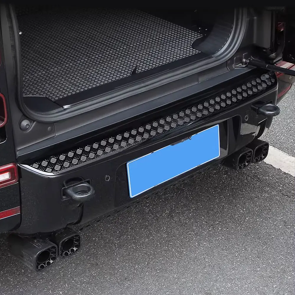 Car Rear Bumper Molding Trim Protector For Land Rover Defender 90 110 130 2020 2021 2022 2023 2024 2025 Matte Black/Bright Black