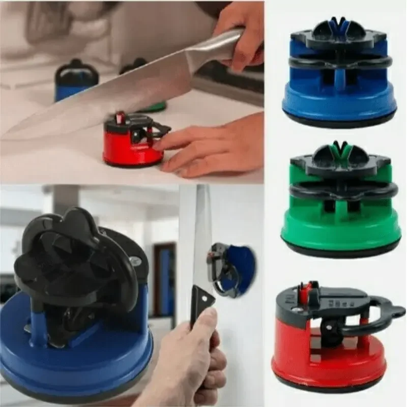 Kitchen Sharpener Safe Knife Scissors Blade Grinder Stone Suction Pad Sharpening Tungsten Diamond Sharpener Easy Tool