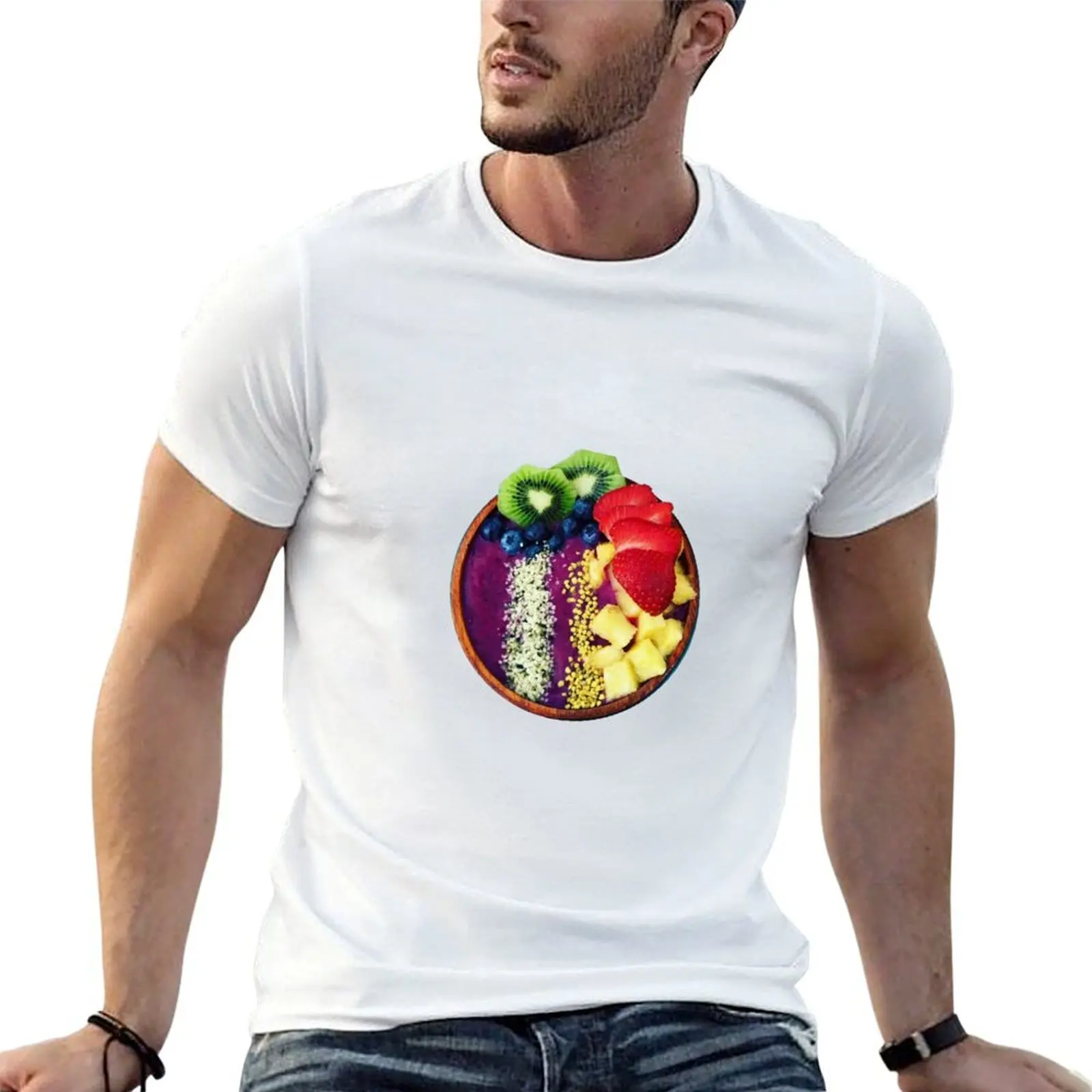 

Acai Bowl T-Shirt cotton t shirt man cotton t shirts man 100% T-Shirt