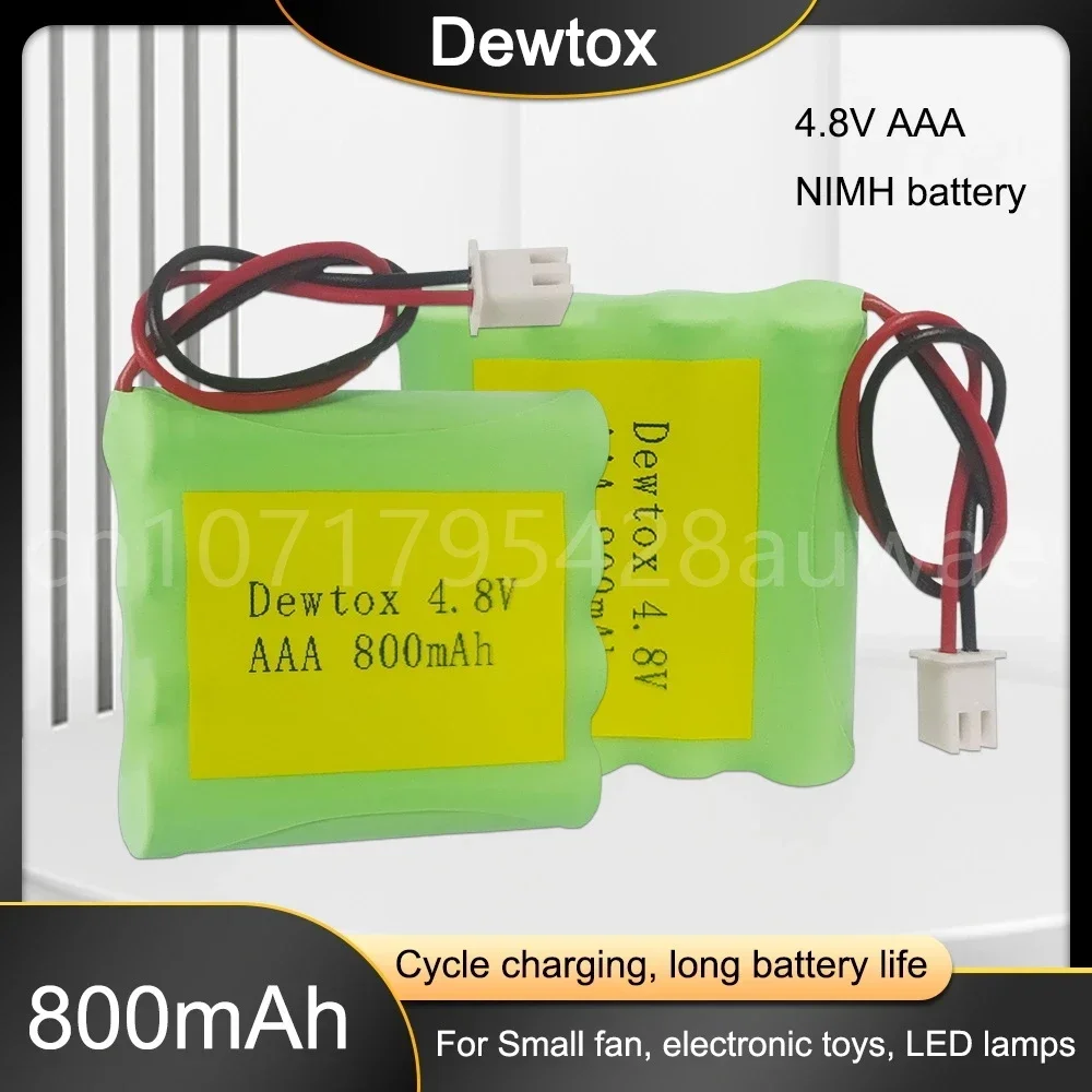 4.8V AAA 800mah Ni-Mh Rechargeable Nickel-metal Hydride Battery Pack for Toy Emergency Lights