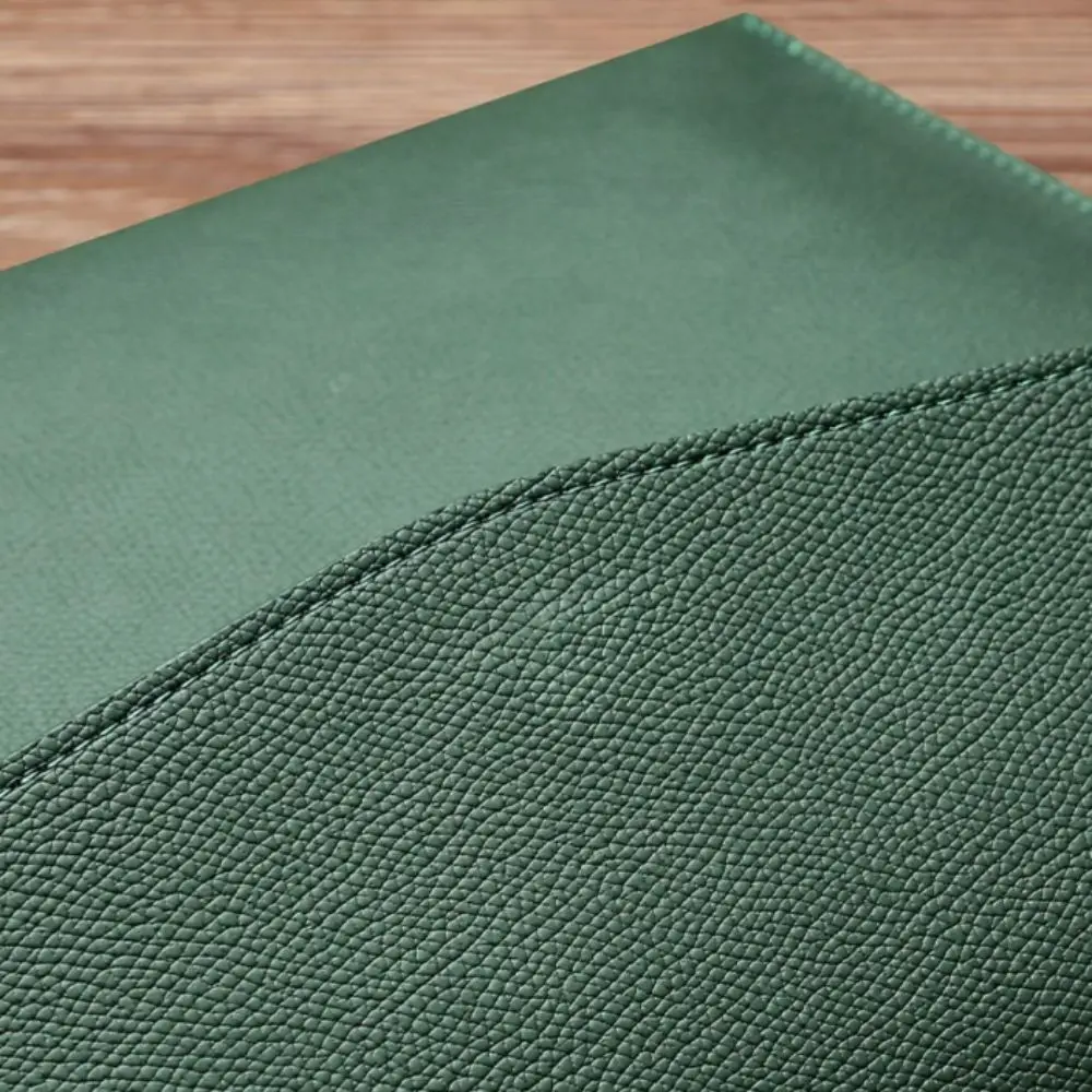 

A4 Handheld File Storage Bag PU Leather Large Capacity Business Briefcase Business Retro Handheld Laptop Bag Utility Pouch