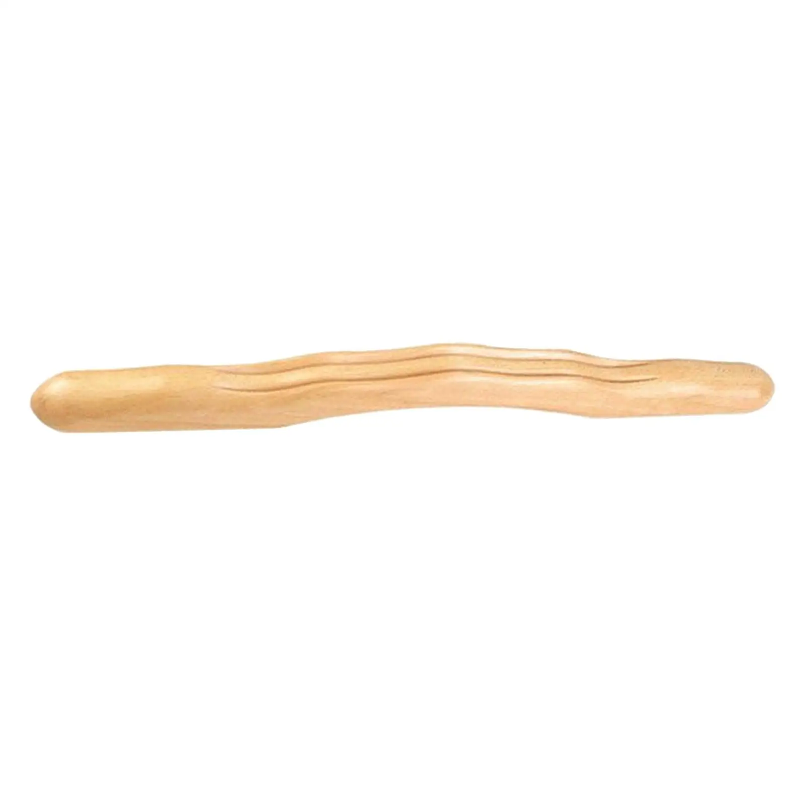 Beech Wood Manual Massager Stick Muscle Scraping Massage Tool for Relaxing Back Neck Legs Body Therapy