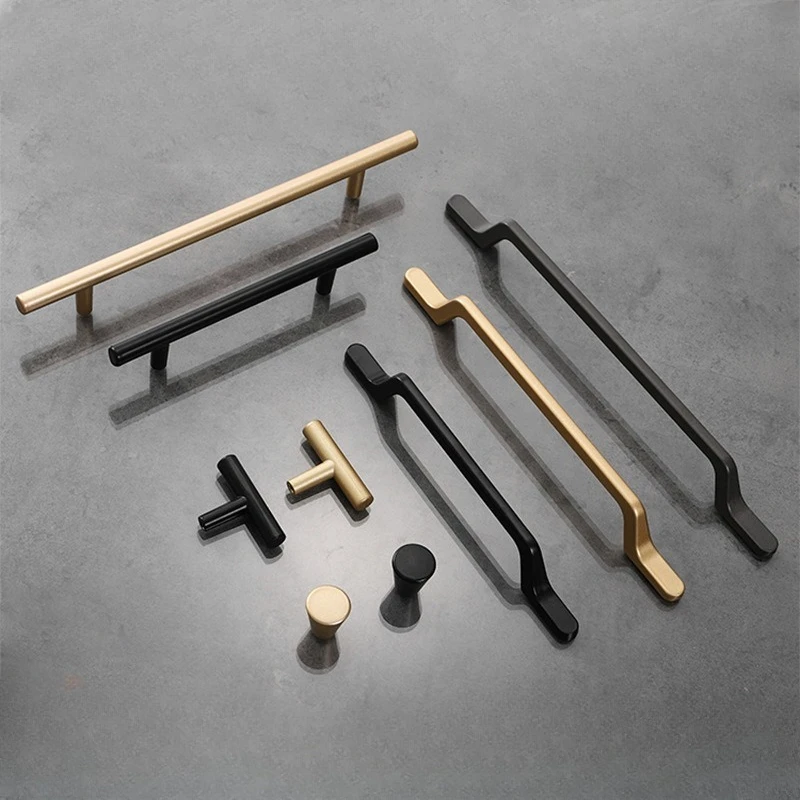 Handles Drawer Cabinet Furniture Kitchen Handles for Cabinet Knob Door Drawer Furniture Kitchen Knob Golden Simplicity Hardware
