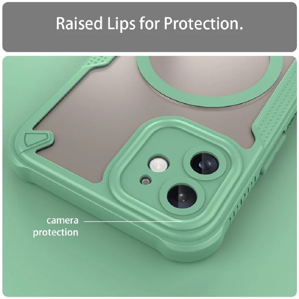 แฟชั่นสําหรับเคสโทรศัพท์แม่เหล็กสําหรับIphone 16 15 14 13 12 Pro Max Plusไร้สายชาร์จรวมป้องกันกันกระแทกกรณี