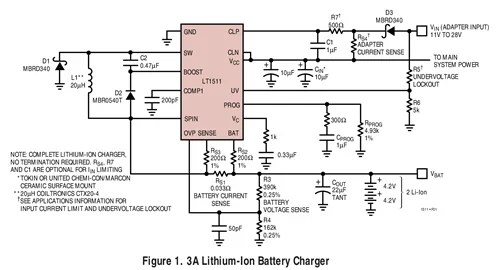 LT1511CSW LT1511ISW LT1511 - Constant-Current/ Constant-Voltage 3A Battery Charger with Input Current Limiting