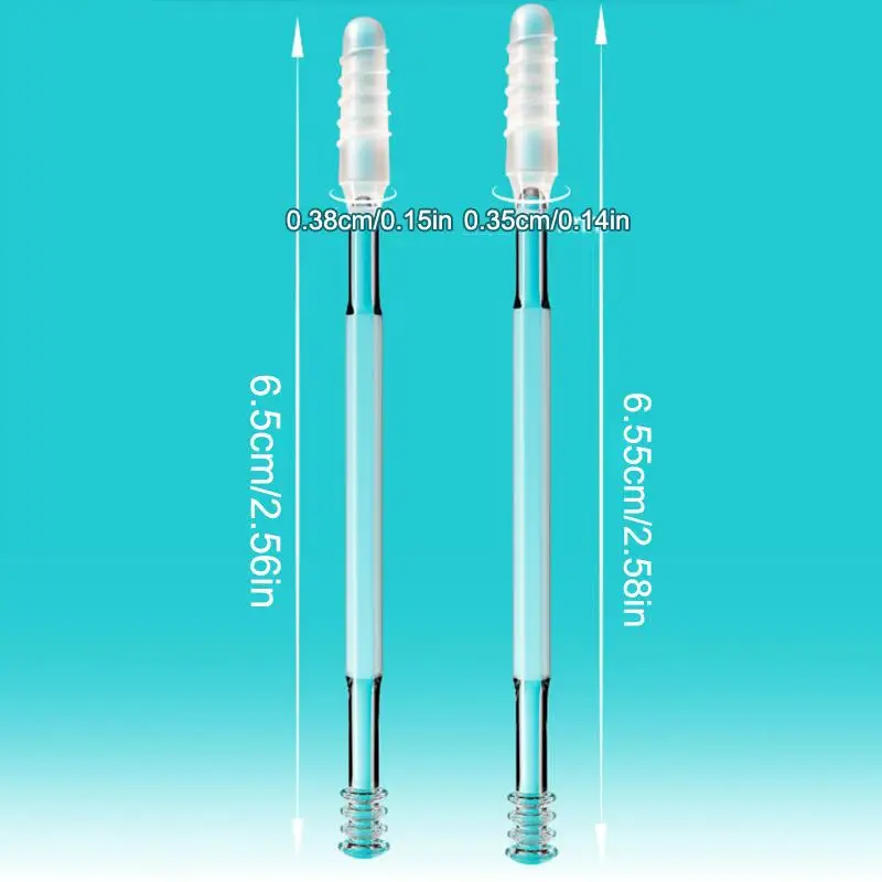 24Pcs Sticky Ear Pick Ear Wax Remover for Safe and Gentle Ear Care Double-headed Design