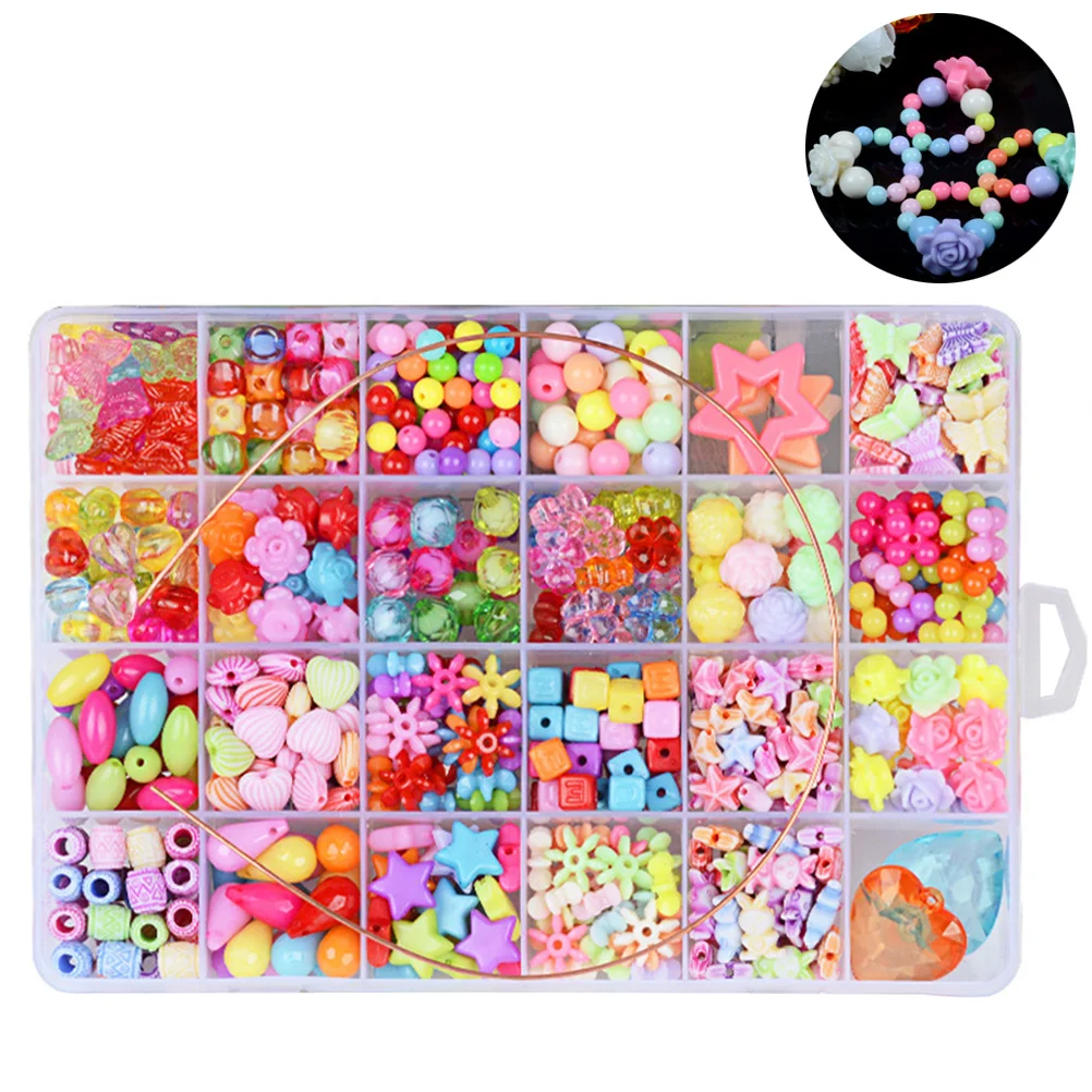 格子状のアクリルビーズ、ミックスカラー、DIYジュエリー、ブレスレット、ネックレス作り、子供の創造性のためのギフト