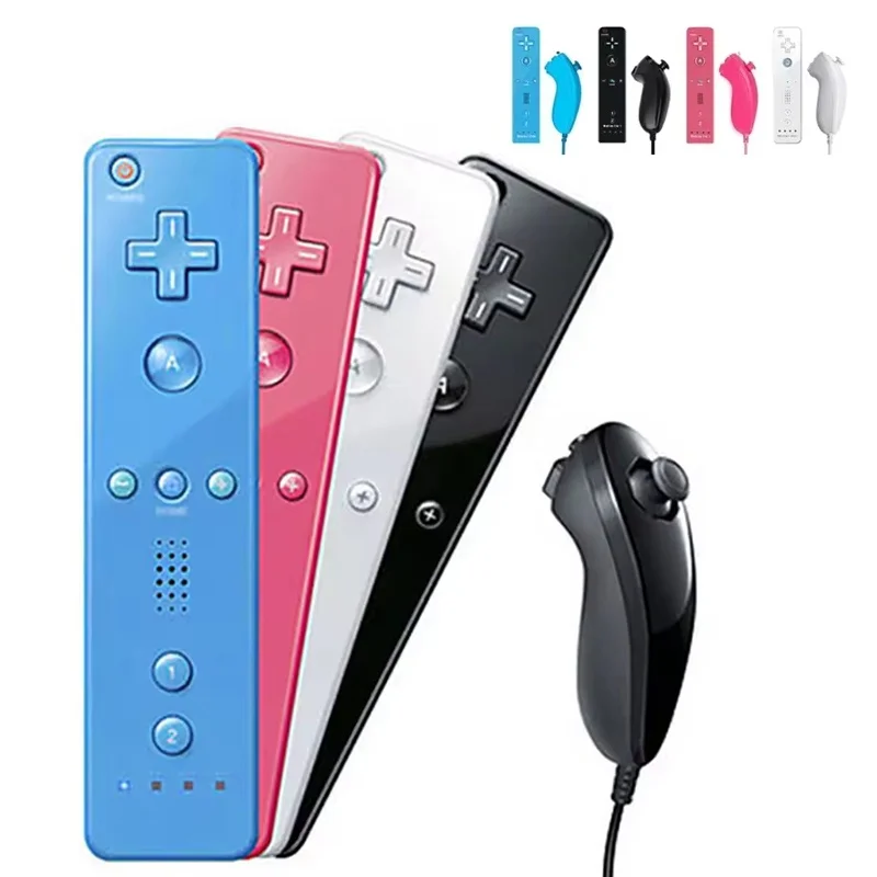 2 In 1 Bluetooth Game Controller Optional Motion Plus For Nintendo Wii/Wii U Wireless Remote Control Family Gaming Accessory Kit