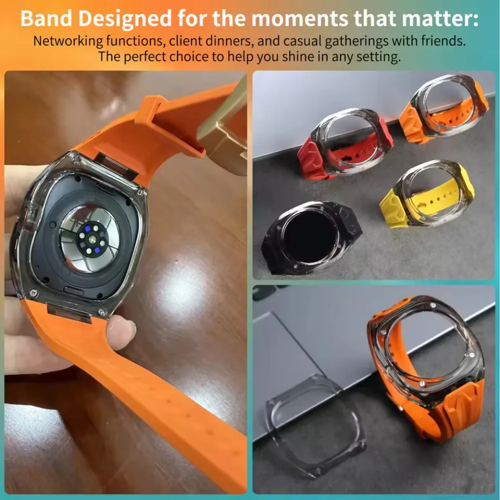 PC Case+TPU Band Integrated Modified for Samsung Galaxy Watch Ultra 2 1 47mm Comfortable Bracelet Galaxy Watch Ultra 2025 Correa