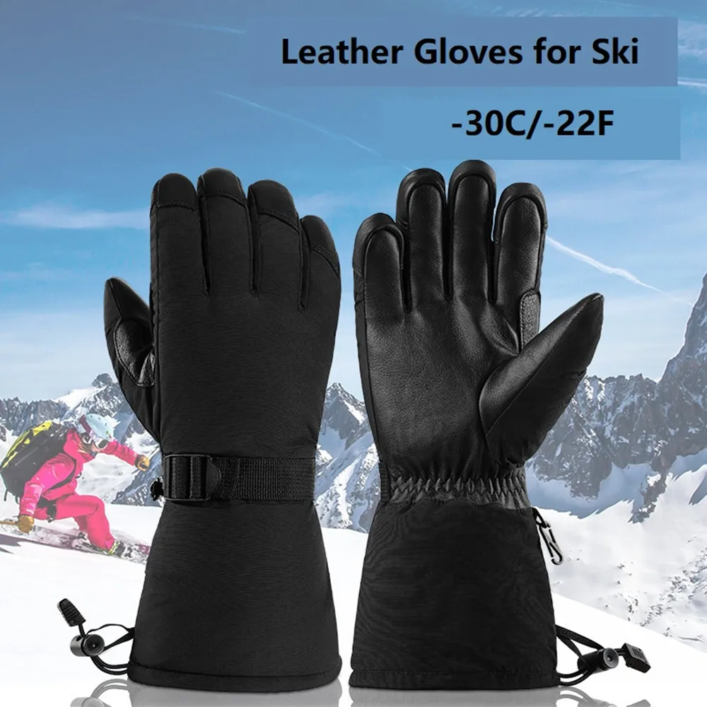 1 pair Ski Mittens for Men  Women Winter Snow Mitts Touchscreens Waterproof Winter Gloves Warm for Cold Weather Snowboard  Glove