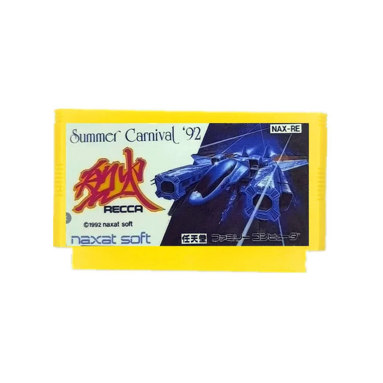 Summer Carnival '92 - Recca Game Cartridge for FC Console 60Pins Video Game