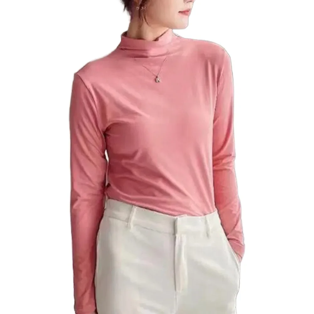 Casual Wear Daily Outfit Casual Slim Fit T-Shirt Korean Base Tops Fall White Brand New Condition For Daily Wear