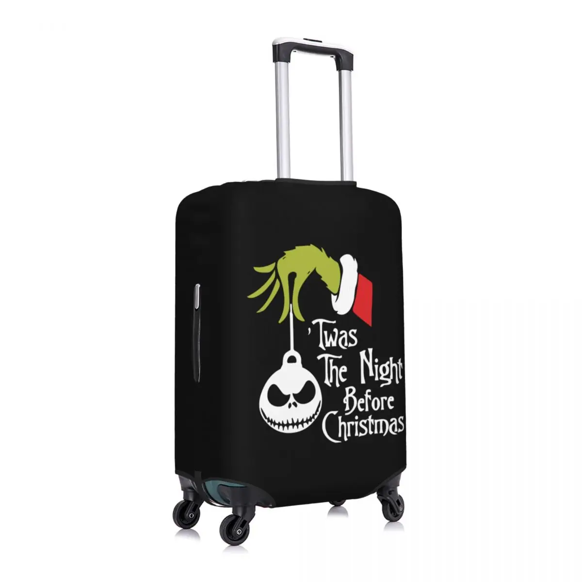 Custom Nightmare Before Christmas Luggage Cover Protector Halloween Movie Jack Skullington Travel Suitcase Covers for 18-32 Inch