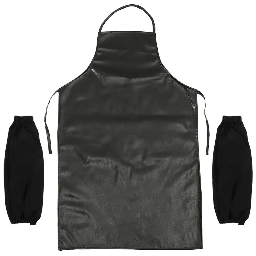 

Набор из 1 водонепроницаемого фартука и нарукавников для кухни: масло- и грязеотталкивающие, износостойкие фартуки для приготовления пищи, выпечки и гриля для дома