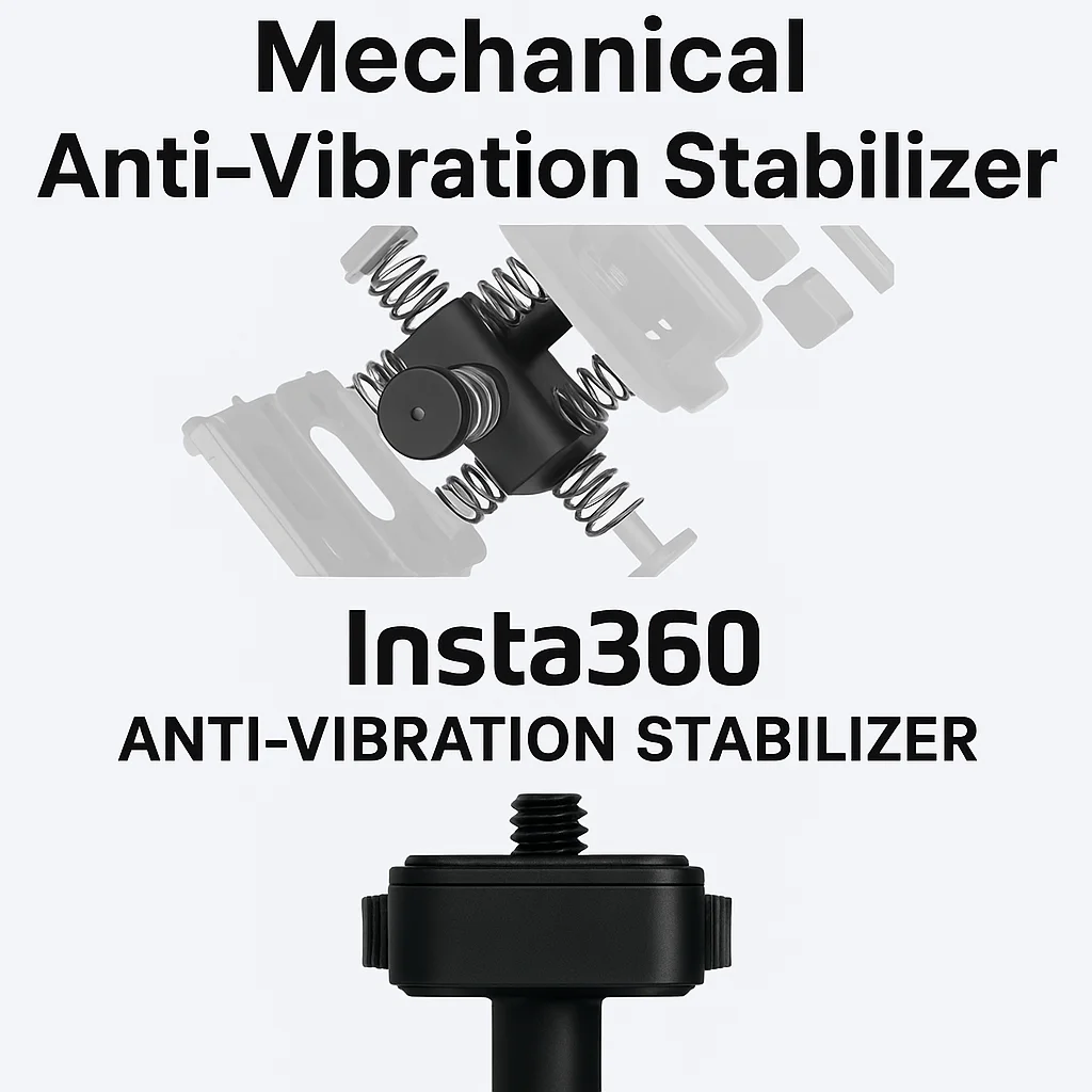 Genuine Mechanical Anti-Vibration Stabilizer FOR Insta360 - Floating Shock Absorber Bracket, Compatible with GO Ultra/X5/X4 view 2
