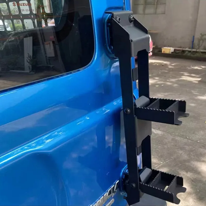 Car Tailgate Hinge Foot Climb Pedal For Suzuki Jimny JB74 2019 2021 2022 2023 2024 Rear Door Foldable Ladder Accessories