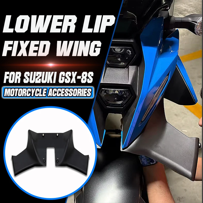 

Motorcycle Downforce Frontal Spoiler Naked Aerodynamic Winglet Front Headlight Extension Kit For Suzuki GSX-8S 2023 2024 2025