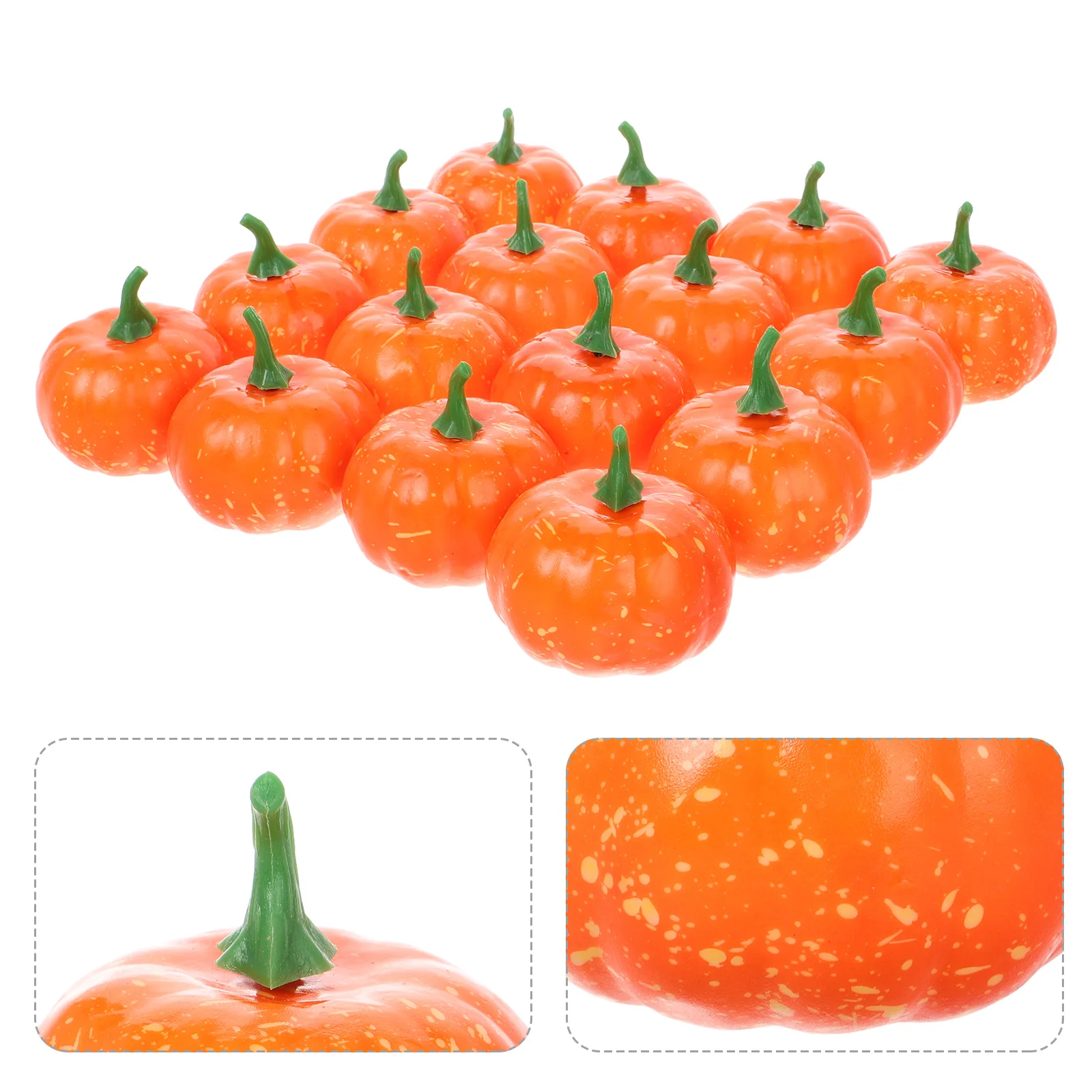 

16Pcs Simulation Pumpkin Decorations Fall Tabletop Halloween Party Props Photography Rustic Harvest Festival Ornaments