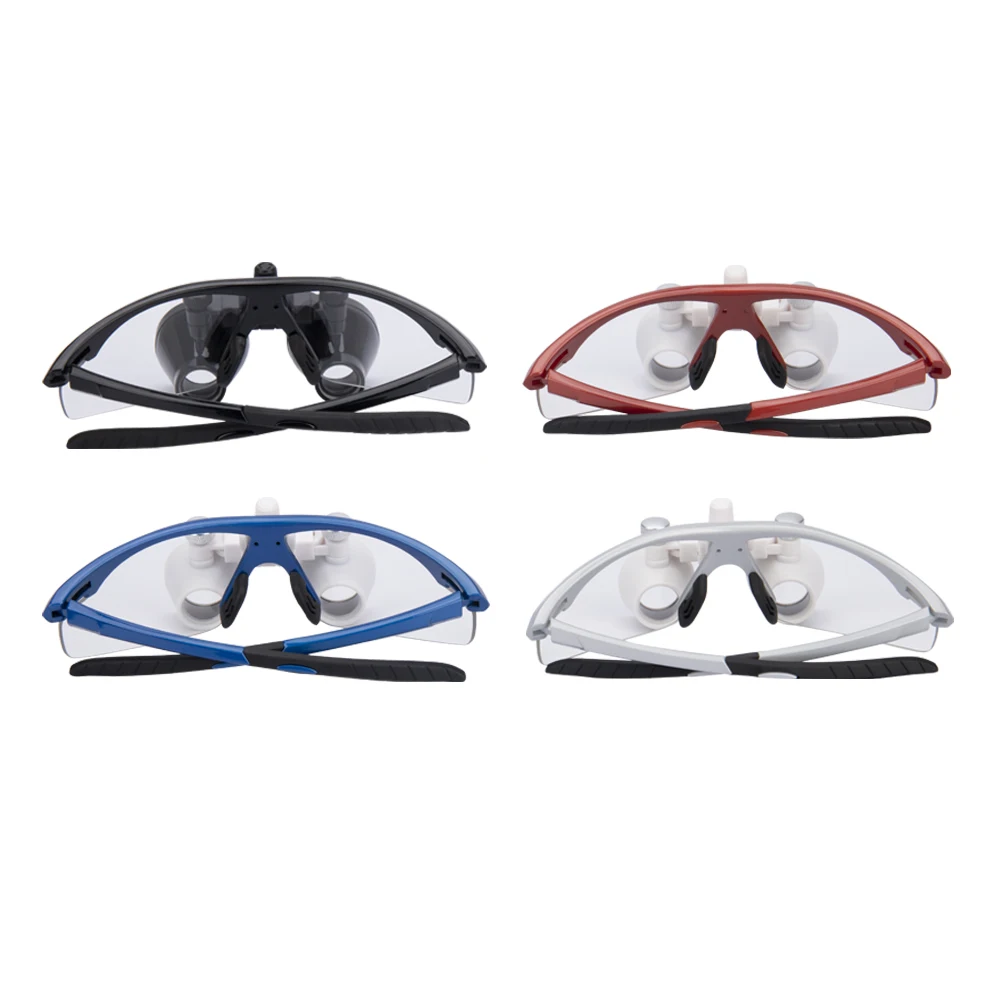 Lenti di ingrandimento dentali Occhiali da 3,5x o 2,5x Lente d'ingrandimento medica da laboratorio Dentisti Lente ottica binoculare chirurgica ultraleggera 420mm