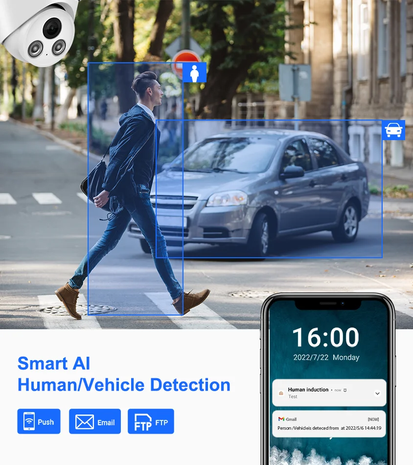 

Совместимая с Hikvision OEM IP-камера 5 МП PoE с ИК-подсветкой или полноцветным ночным видением, камера видеонаблюдения CCTV, Plug&Play, совместима с HIK NVR
