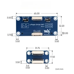 Waveshare placa E Ink SPI HAT para Raspberry Pi 4 y Zero W