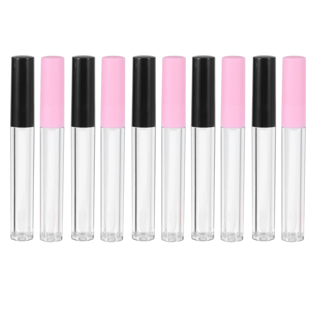 

20 Pcs Lip Gloss Squeeze Tubes Clear Lipgloss Balm Containers Subpackaging Bottle Empty Round