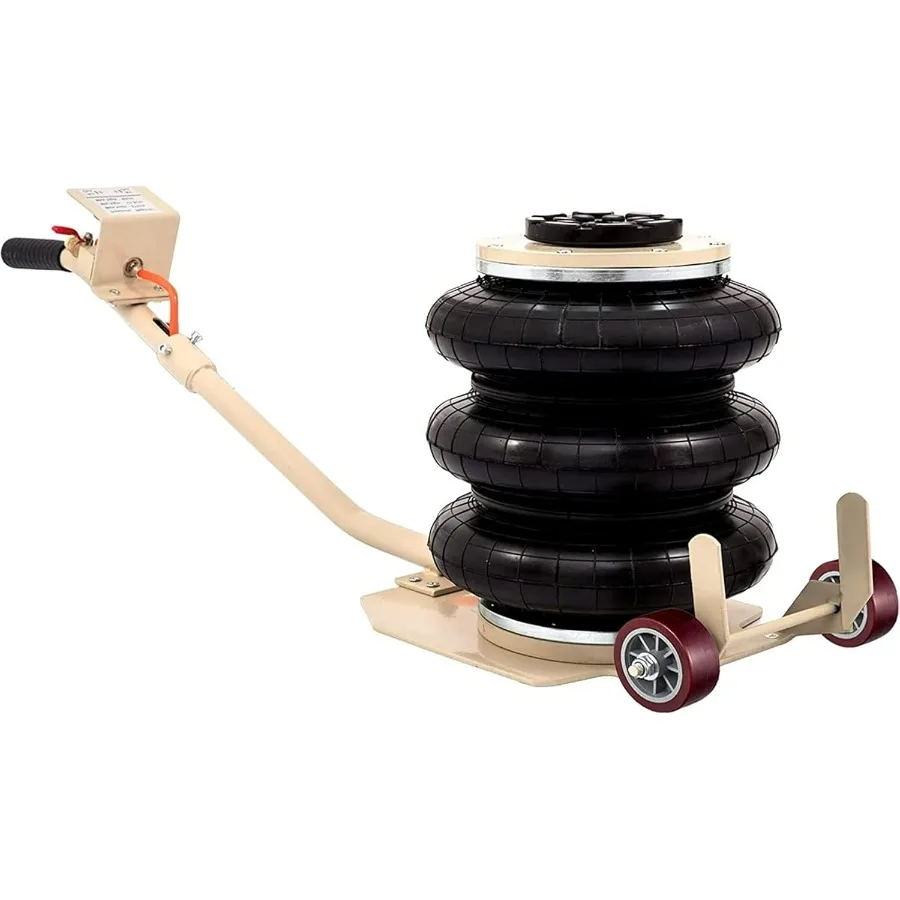 3 Ton Air Jack for Cars & Trucks - 6600LBS Capacity Pneumatic Airbag Jack with Long-Handle, Fast Lifting up to 16 Inch for Cars,