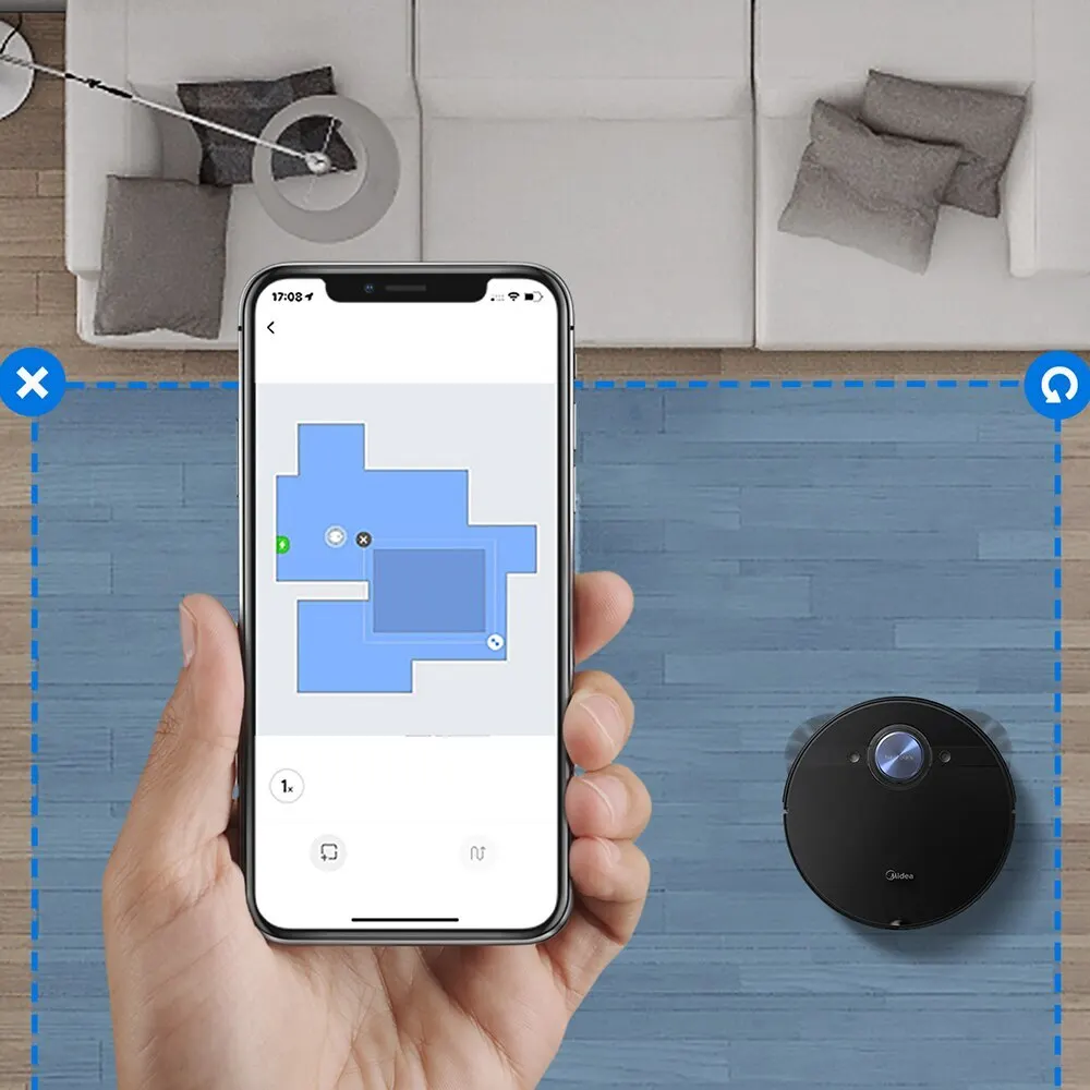 Midea M7 robotic vacuum cleaner for home 4000Pa suction cleaning automatic charge mop dust collector smart planned aspirator long life