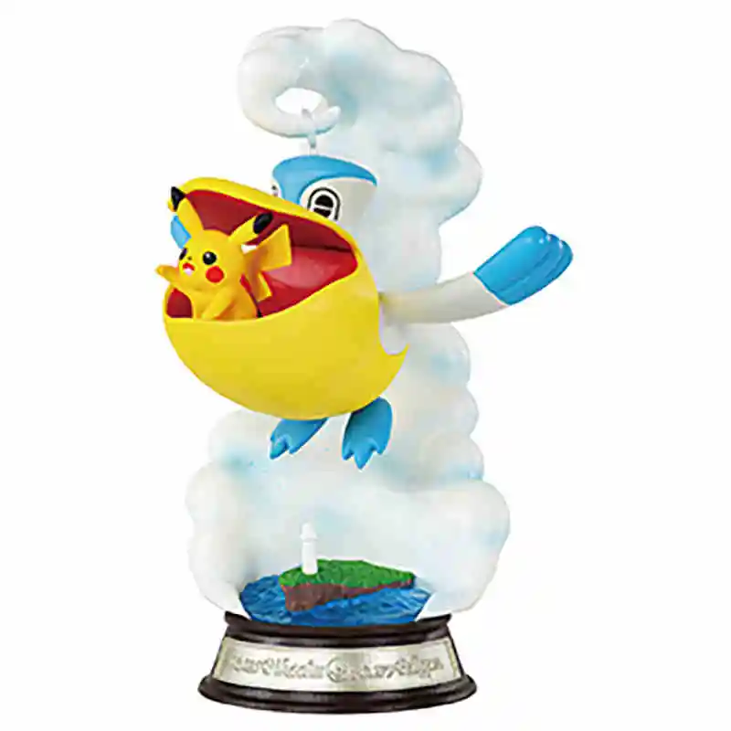 Echte Re-Ment Pokemon Swinging Swing Collection 3 Pikachu Jirachi Greninja Anime Action Figure Model Decor Speelgoed Verjaardagscadeau - afbeelding 1