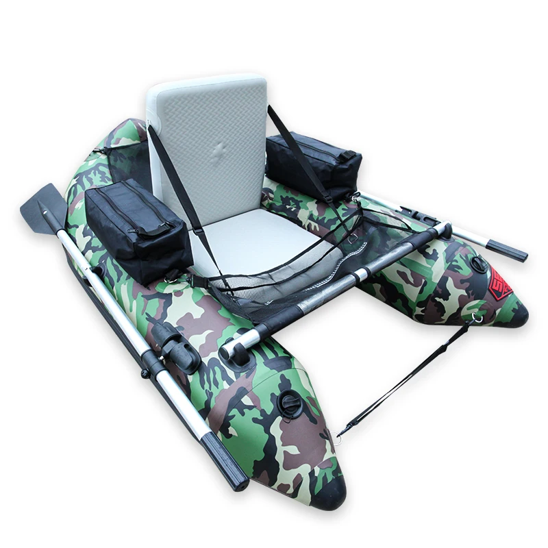 Bote de Pesca Individual, Flotador Inflable Tipo Belly Boat, Bote Inflable