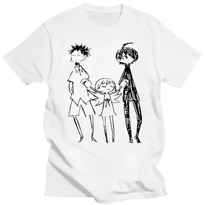 Men Short sleeve tshirt Meme Shinobu and Araragi (Bakemonogatari) Ending   Anime   T Shirt Women t-shirt