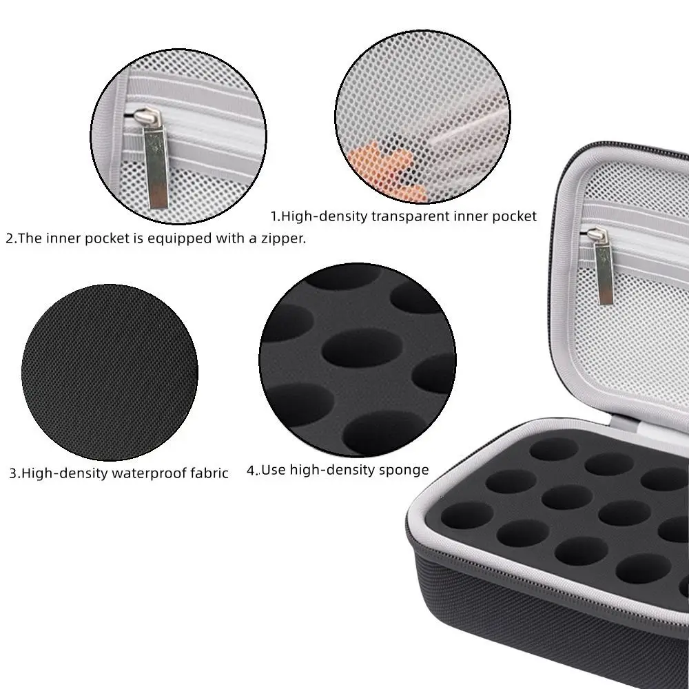 

15 Slot Insulin Storage Box Waterproof 10ML Vials .Insulin Organizer Wear-resistant Large Capacity Essentials Oil Case