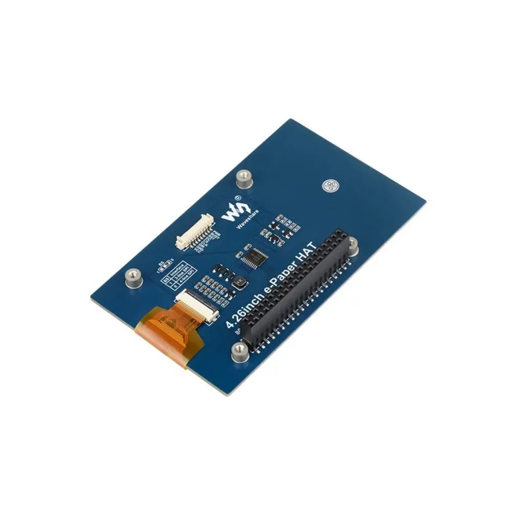 4.26 e-paper/modul hitam putih 800 × 480 Pixel SPI untuk Label rak dapat terhubung ke Raspberry Pi 40PIN \ Jetson Nano \ RDK X3 \ STM32