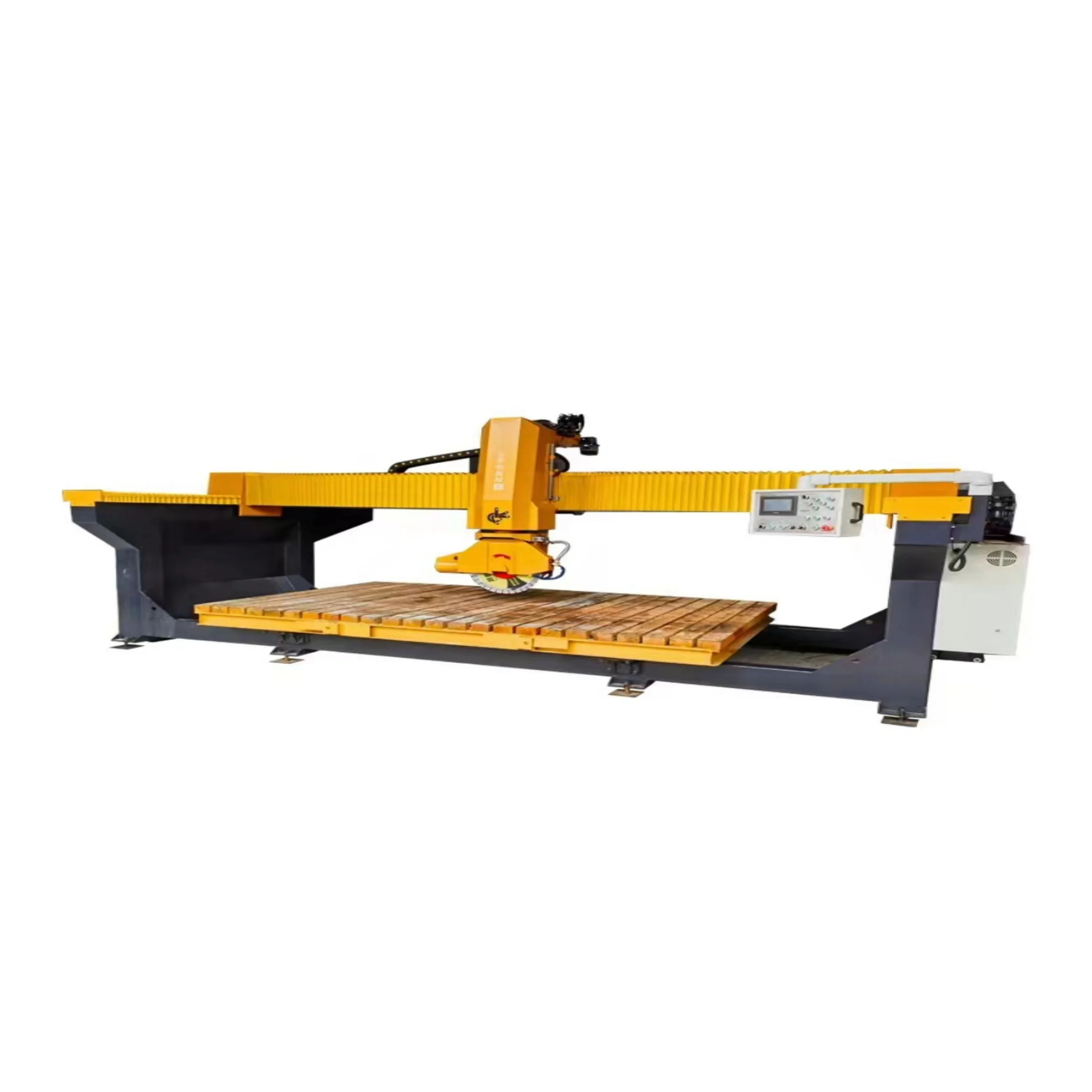 Industrial PLC Bridge Saw for Foamed Ceramics Auto Cutting Edge Profiling & Sculpting