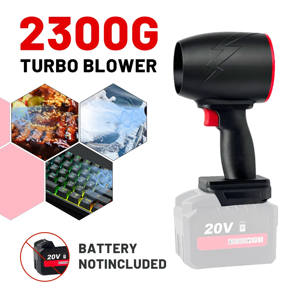 

70mm High Power Brushless Turbo Jet Fan 2300g Thrust Violent Car Dryer Handheld Dust Blowing Tool For Makita 18-24V Battery