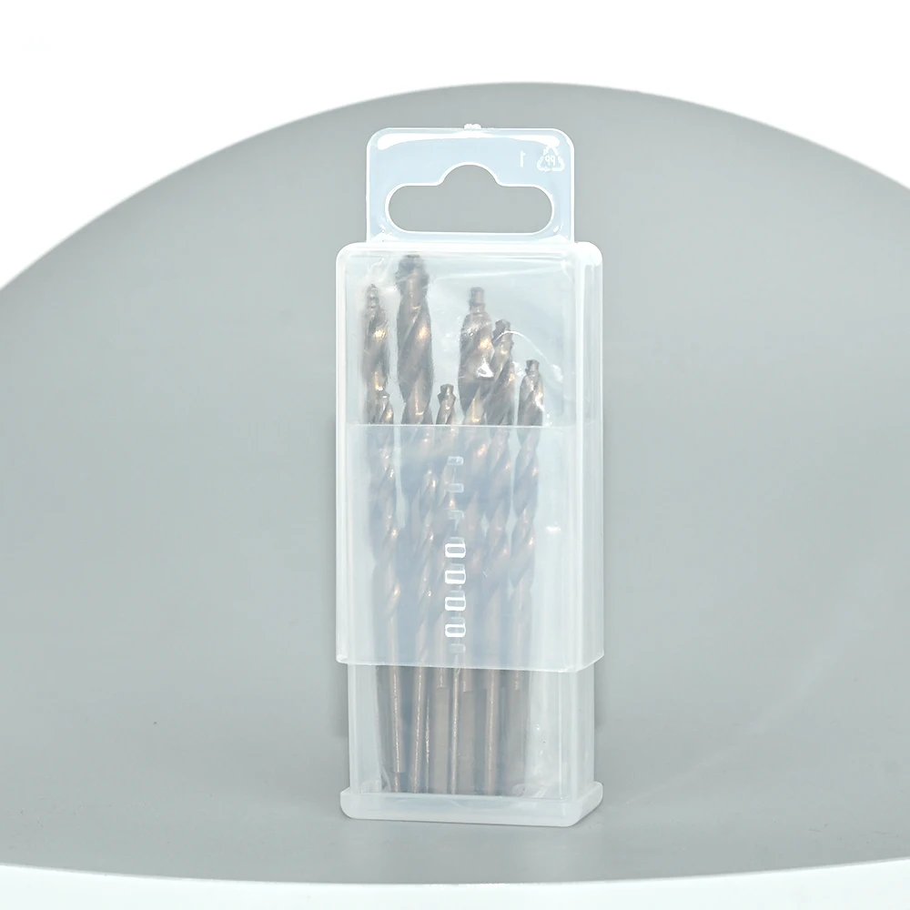 13PCS Straight Step Drill Bits Set Titanium Plated Multi-Specification Precision Tools for Home And Metalworking