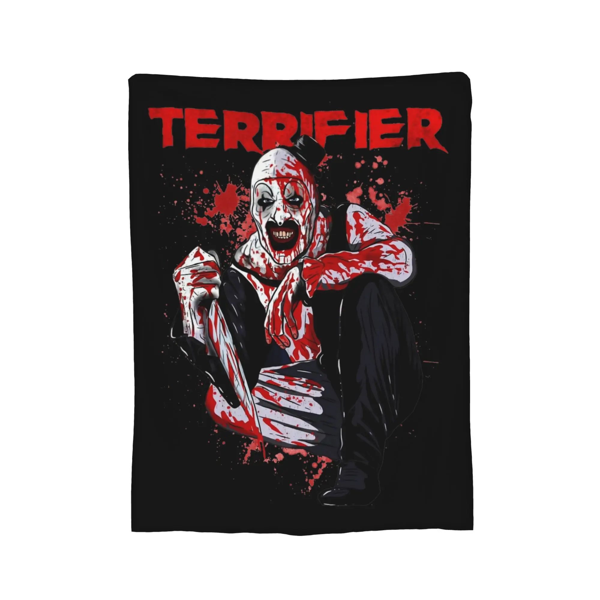 Clown Terrifier Character Blankets Fleece Spring/Autumn  Multi-function Super Warm Throw Blanket for Home Outdoor Rug Piece